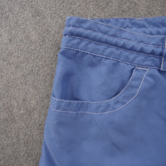 True Religion Shorts Mens 31 Blue Board Swim Surf Trunks Flip Pockets Drawstring - Picture 4 of 14